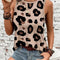 Woman clothing   Women's Sleeveless T-shirt Leopard Print