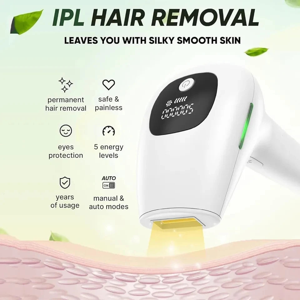 Bathroom Professional IPL Laser Epilator Women Laser Hair Removal Female Pulsed Light Electric Depilatory Device For Facial Body Bikini