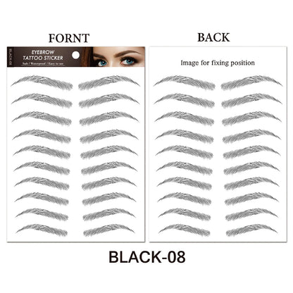 Makeup and Face Waterproof 6D Eyebrow Tattoo Stickers Lasting Makeup Hair-Like Brow Cosmetics