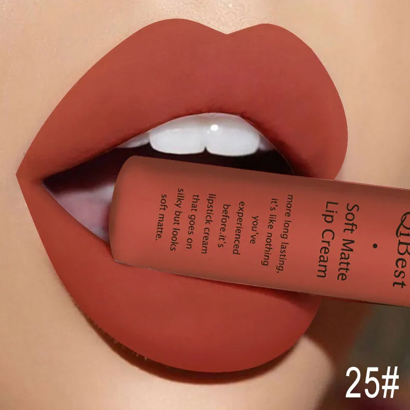 Makeup and face  Sexy Velvet Matte Lip Gloss Liquid Lipstick Lipgloss Beauty Red Nude Waterproof Long-lasting Lip Stain Makeup For Women