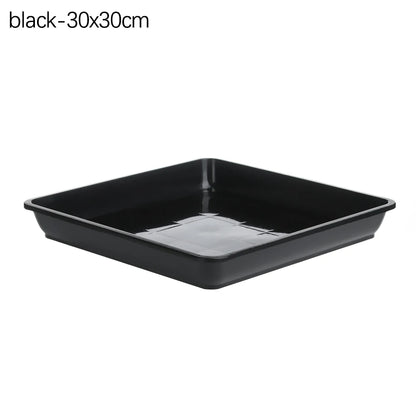 Outdoor 1Pcs Plastic Square Durable Indoor Outdoor Plastic Tray Saucers Drip Trays Plant Saucer