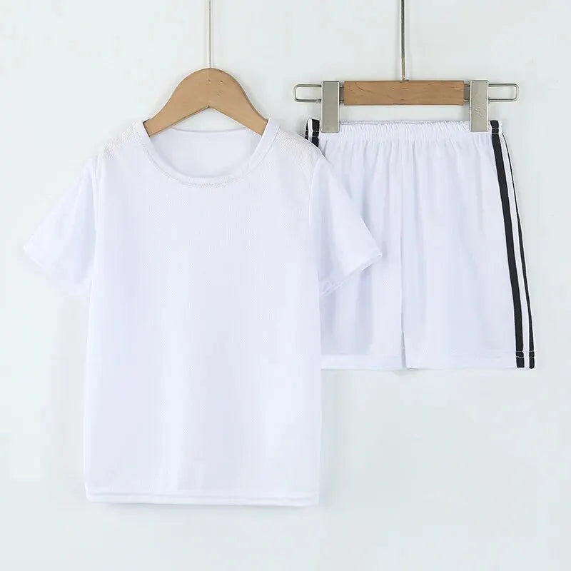 Boy clothing   Summer CHILDREN'S Quick-drying Short-sleeved Shorts 2-piece Set of Comfortable Clothes for Boys and Girls