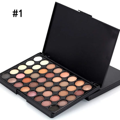 Makeup and face 40/35/29/24 Color Eyeshadow Palette Earth Color Matte Waterproof Women Shiny Glitter Eye Shadow Makeup Lasting Korean Cosmetic