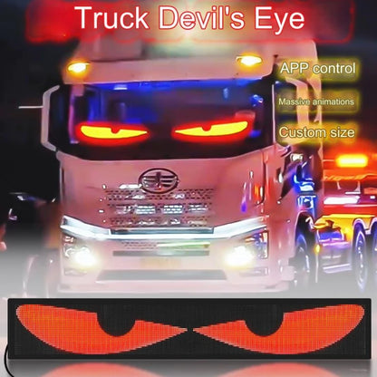 Car   Devil Eyes Light Car Programmable Flexible Car Window Screen LED Eyes Animated Glowing Car Eye Light For Windshield