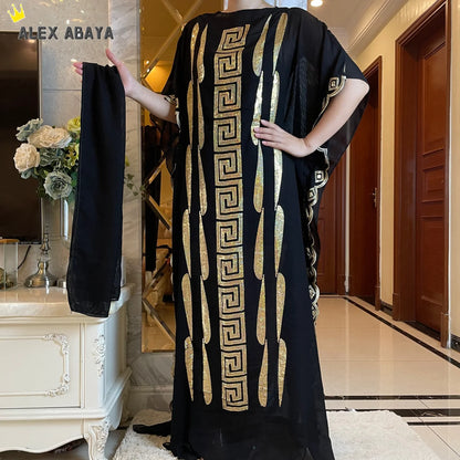 Muslim family   Free Shipping Muslim Abaya Dubai Turkey Muslim Hijab Dresses African Caftan  Party Elegant Islamic Embroidery Clothing AL034