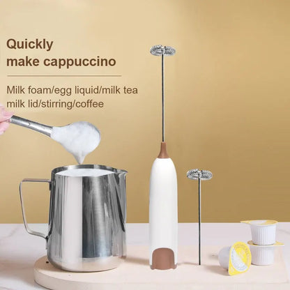 Kitchen Electric Milk Frother Kitchen Drink Foamer Mixer Stirrer Coffee Cappuccino Creamer Whisk Frothy Blend Egg Beater