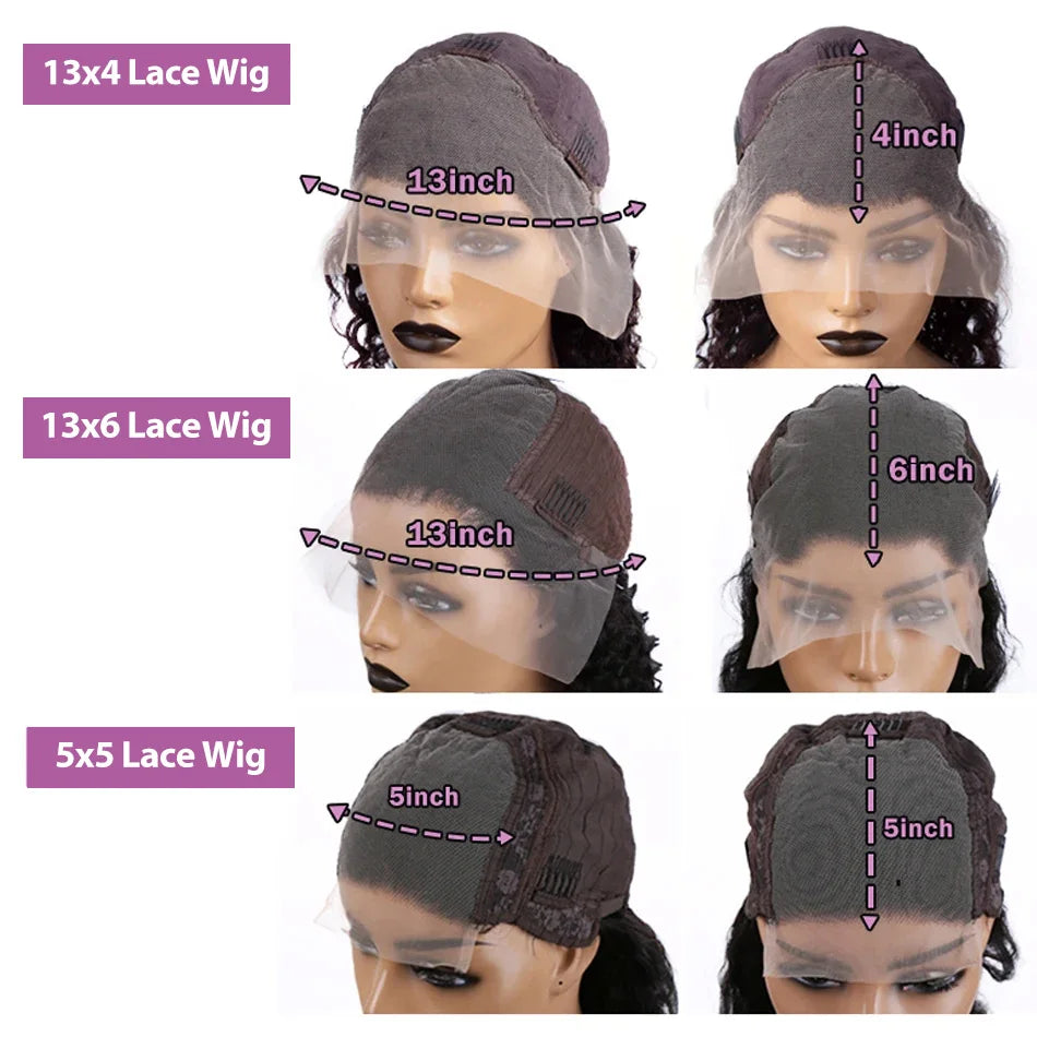 Crown & Glory Wigs   Links Short Bob Wigs Bone Strsaight 13x4 13x6 HD Lace Front Human Hair For Women 250% Brazilian 5x5 Lace Closure Wig Pre Plucked