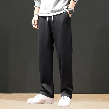 Men clothing   Sweatpants Straight Fit Joggers Loose Drawstring Sports Pants Autumn Men Jogger Pants Casual Long Trousers Tracksuit Men