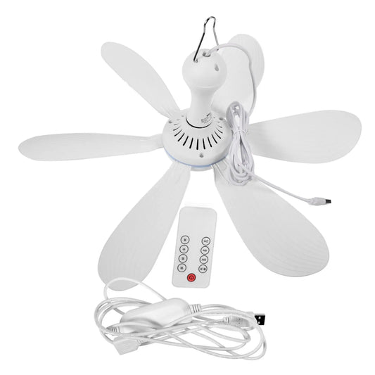 XIAOTREE USB Ceiling Fan with Remote – 6-Blade Portable Hanging Fan for Camping & Indoor Use\ Living Room Decor – Wall Art, Curtains, Clocks, Furniture & More