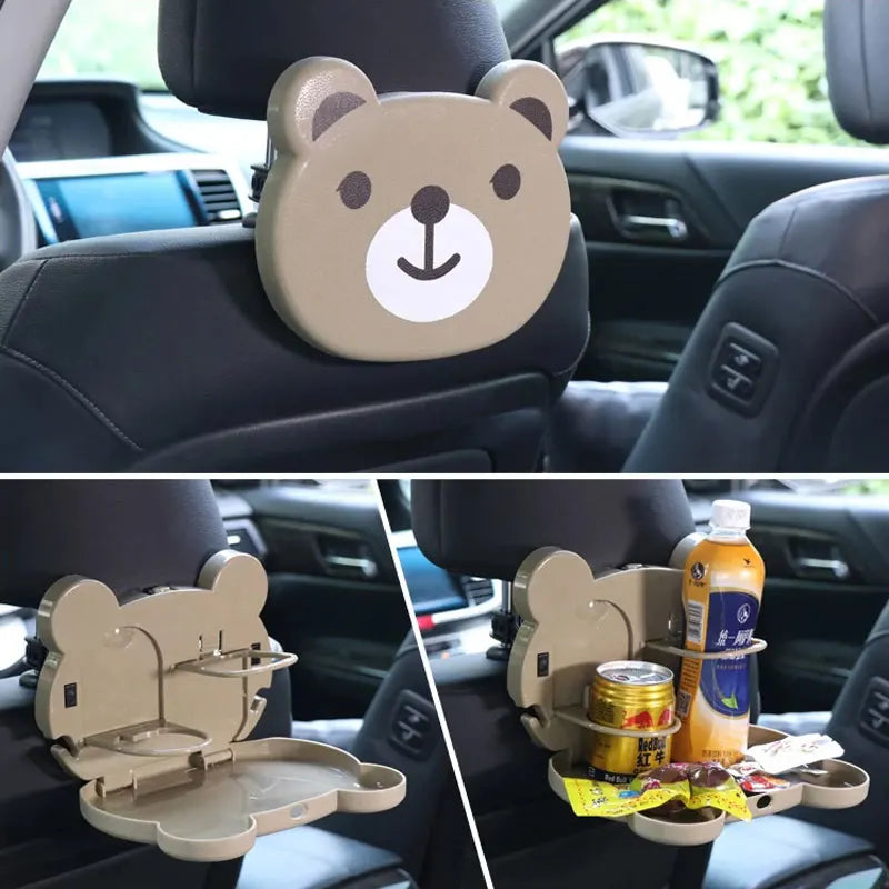 Car   Multifunction Cartoon Shaped Folding Auto Car Back Seat Table Drinks Baby Dinner Plate The Car Tray Car Cup Holder