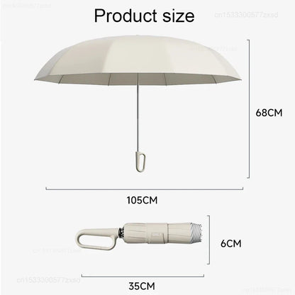 Outdoor Xiaomi ZUODU Fully Automatic Umbrellas Dual Use of Rain Sunny Wind Resistance Reinforced Foldable Ring Buckle Outdoor Umbrella