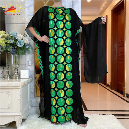 Muslim family   Free Shipping Muslim Abaya Dubai Turkey Muslim Hijab Dresses African Caftan  Party Elegant Islamic Embroidery Clothing AL034