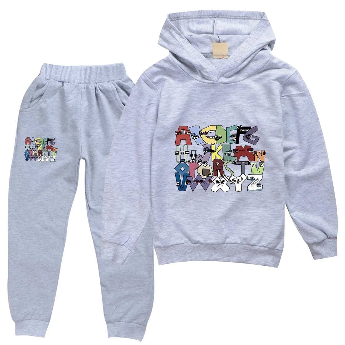 Boy  clothing   Alphabet lore Kids Clothing Sets Autumn Long Sleeves Sweatshirt Suits Boys Girls Hoodies+Pants Set Outfits Children Clothes