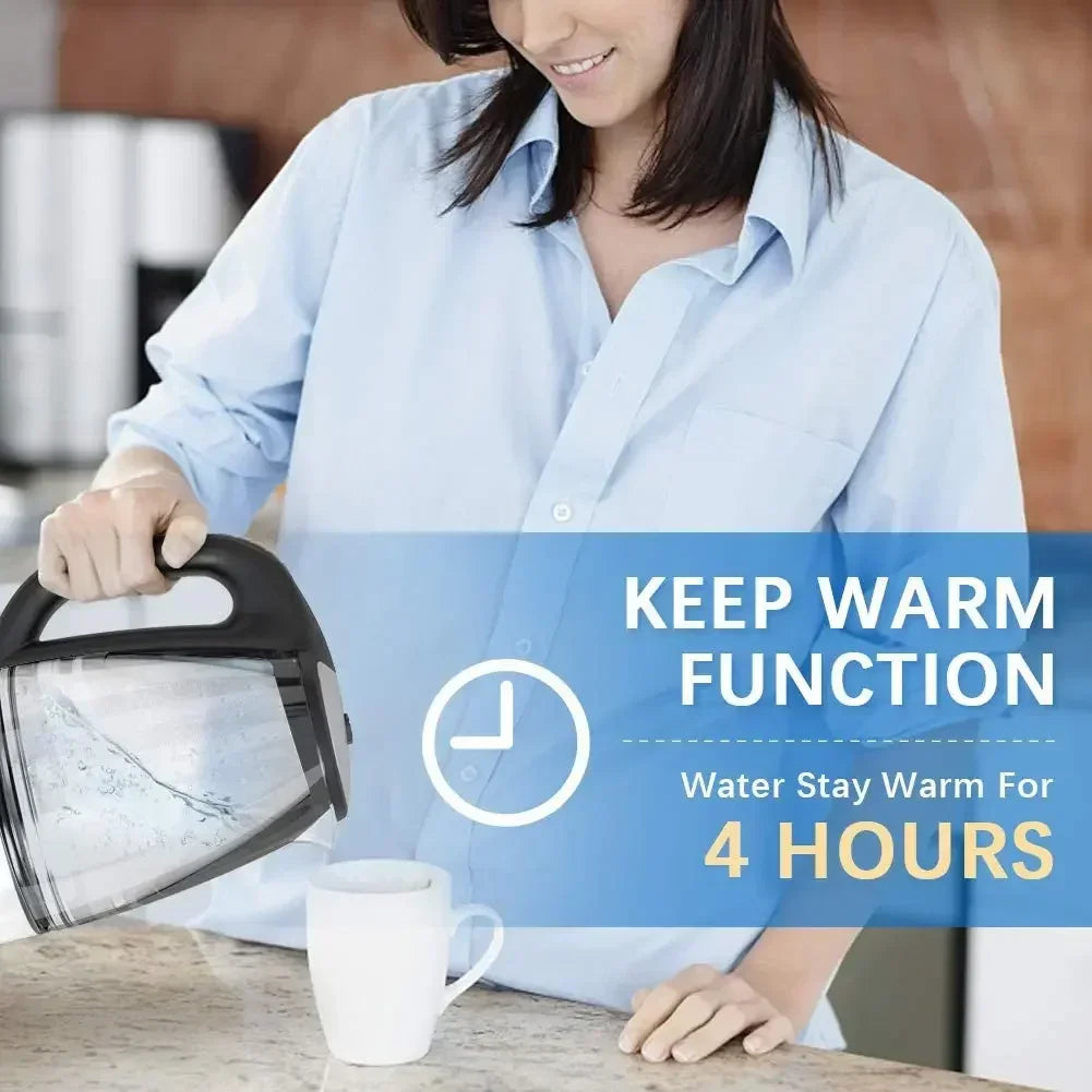 Kitchen   DEVISIB Electric Kettle Temperature Control 4Hours Keep Warm 2L Glass Tea Kettle 2200W Water Boiler LED Indicator Auto Shut-Off