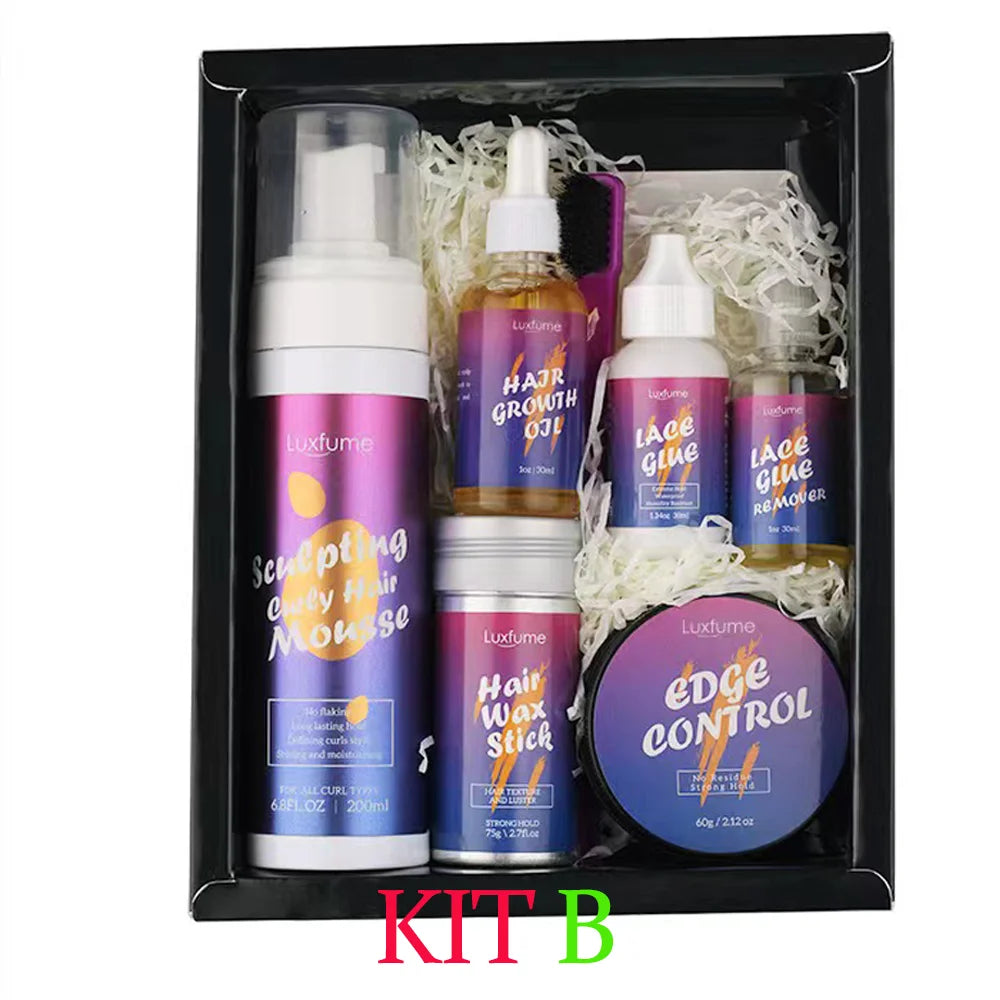 Style & Shine Hair  installation kit set adhesives waterproof wig glue kit glue for lace front wig glue lace tint mousse lace tint edge control