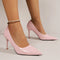 Woman shoes Sexy Thin Heels Pumps for Women Pink Patent Leather Pointed Toe Party Shoes Woman 2024 Spring Slip-On Stiletto High Heel Shoes