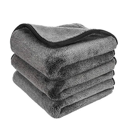 Car   SEAMETAL 40x40CM Car Wash Microfiber Towel 1200GSM Super Absorption Car Cleaning Drying Cloth Hemming Towels Detailing Care Rags