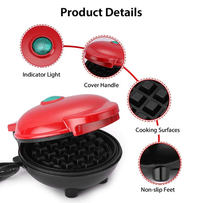 Kitchen 350W kitchen Mini Waffle Maker Electric Breakfast Maker Non Stick Pancake Bubble Egg Cake Oven Pan Eggette Machine