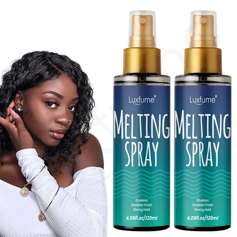 Style & Shine Hair  Hold Wig Glue Spray Edges Control Lace Melt Spray Secure Wig Spray Affortable Melting Spray For Lace Front Wigs Long Lasting