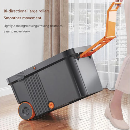 Kitchen   Hand-free Automatic Dehydration Mop Bucket Set Cleaner with Replacement Head Refills Rotary Lazy Mop Home Floor Cleaning Tools