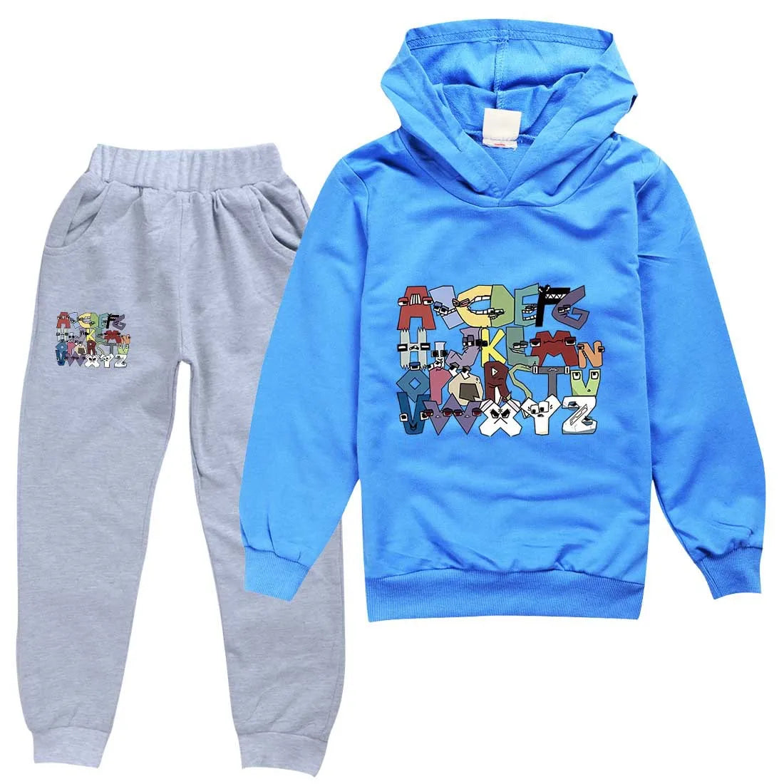 Boy  clothing   Alphabet lore Kids Clothing Sets Autumn Long Sleeves Sweatshirt Suits Boys Girls Hoodies+Pants Set Outfits Children Clothes