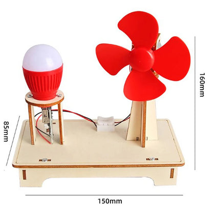 Toys 1Set Wind Turbine DIY Scientific Creativity Handicraft Students Educational Science Experiment Teaching Materials