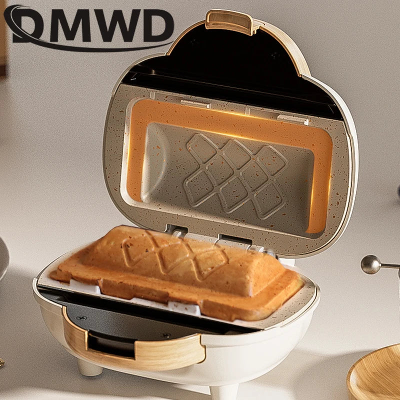 Kitchen Sandwich Breakfast Machine Double-Sided Heating Frying Baking Pan Hot Press Bread Panini Machine Cheese Grill Hot Dog Toaster kitchen perfect