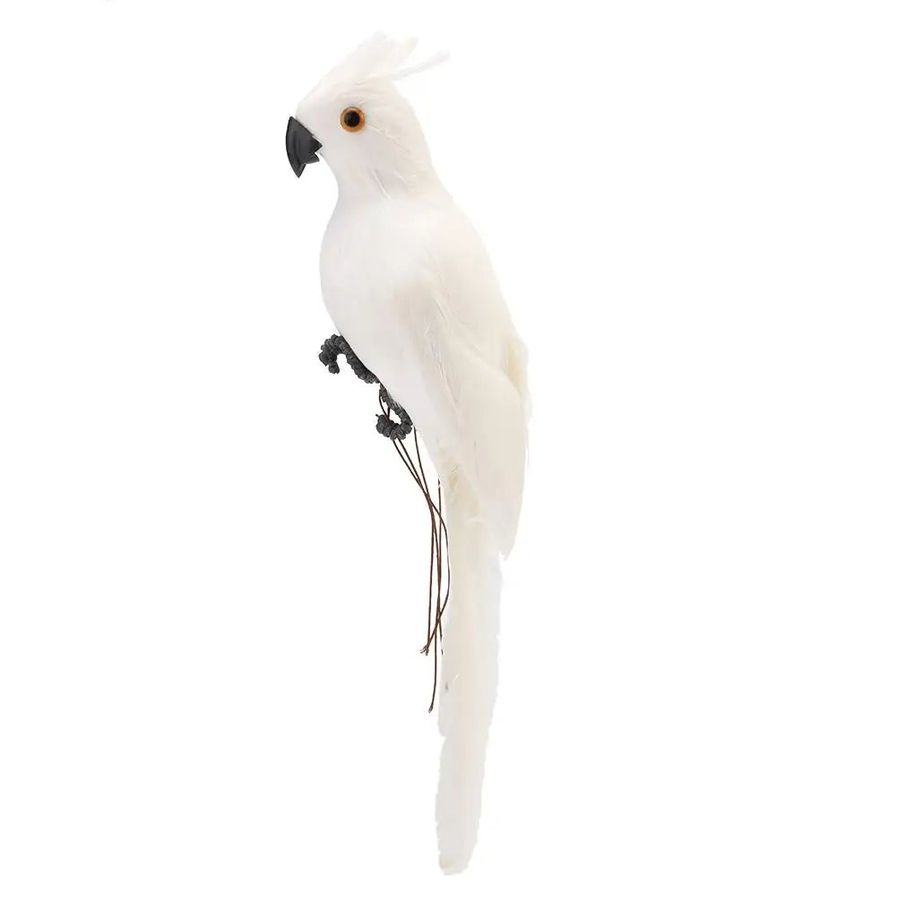 Outdoor  Handmade Simulation Parrot Creative Foam Feather Artificial Parrot Imitation Bird Model Home Ornament Garden Bird Prop Decor