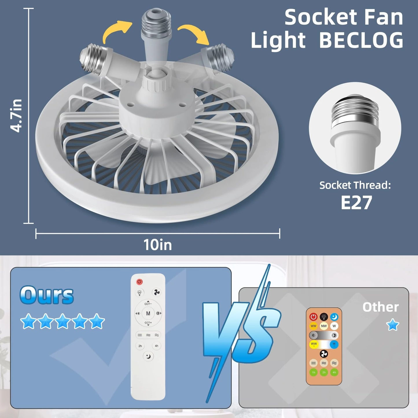 Living room Modern  ceiling fan with light LED Fan Light E27 Screw Fan Light Remote Control  Light Fan Ceiling Room decoration