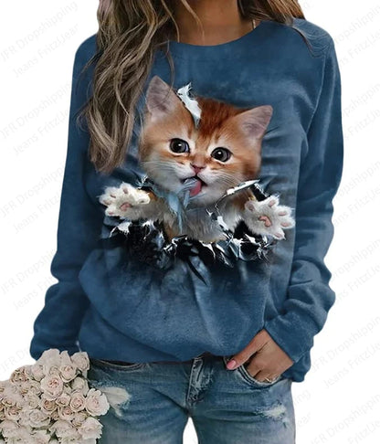 Woman clothing   Dog 3d Print Hoodies  Sweatshirt