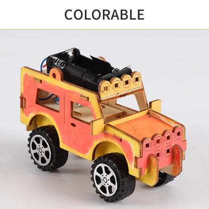 Toys Innovative Technology Small Production Jeep Electric Toy Student Scientific Experiment Handmade Diy Model