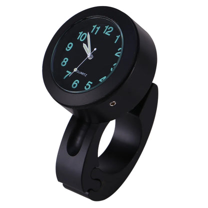 Car   Motorcycle Handlebar Watch Silver Handlebar Watch  7/8"‑1" Waterproof Motorbike Handlebar Mount Clock  Watch New