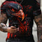 Men clothing Eagle Pattern Print Men's Short Sleep Comfy T-shirt Short sleeved Top