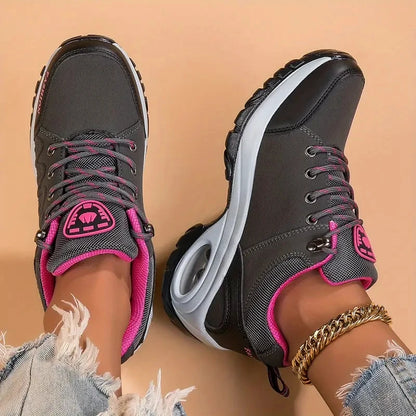 Woman shoes Women Platform Sneakers Casual Fashion Running Shoes For Women Comfortable Vulcanize Sport Shoes Leather Walking Climbing Shoes