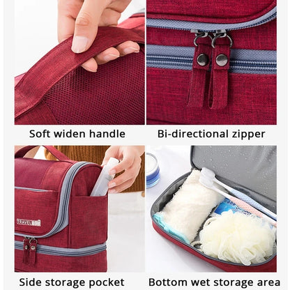 Makeup and face  Men Necessaries Hanging Make Up Bag Travel Organizer Cosmetic Bags for Women