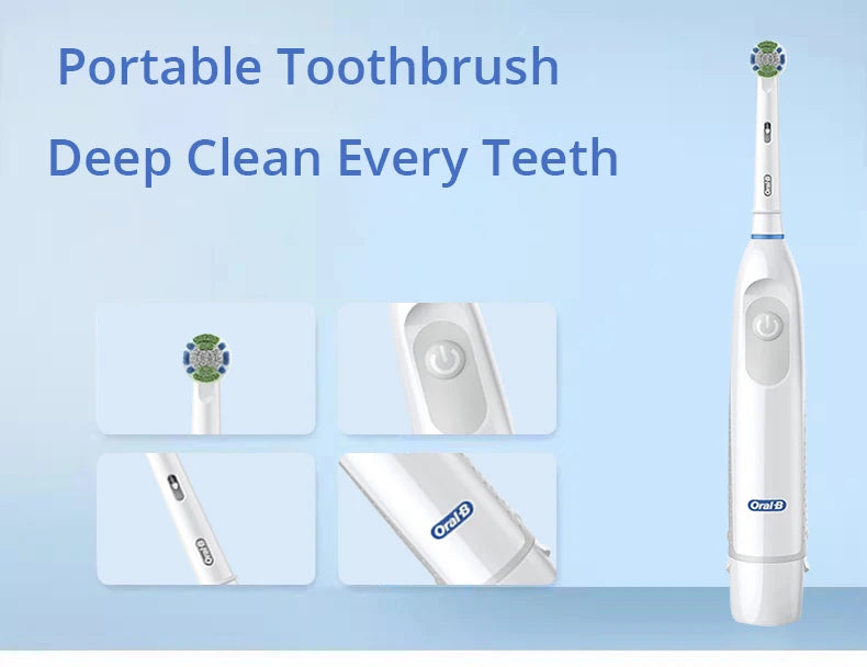 Bathroom  Oral-B Electric Toothbrush Rotating Toothbrush Battery Powered Brush