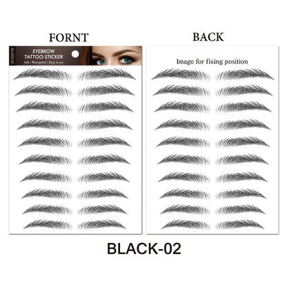 Makeup and Face Waterproof 6D Eyebrow Tattoo Stickers Lasting Makeup Hair-Like Brow Cosmetics