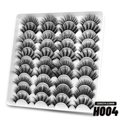 Makeup and face GROINNEYA 20 Pairs False Lashes 3D Mink Lashes Fluffy Dramatic Thick Volume Eyelashes Natural Lashes Fake Lashes Makeup