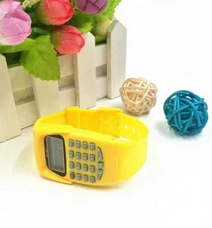 Jewellery   2 in 1 Fashion Digital Student Exam Special Calculator Watch Children Electronic Watch Time Calculator New Watch Mini Calculator