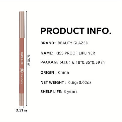 Makeup and face BEAUTY GLAZED 10 Color Lipliner High Pigment Matte Waterproof, Natural Shaping Lip Liner Lipstick Makeup