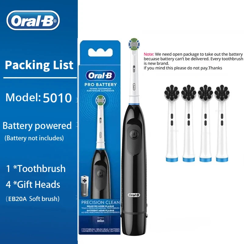 Bathroom  Oral-B Electric Toothbrush Rotating Toothbrush Battery Powered Brush