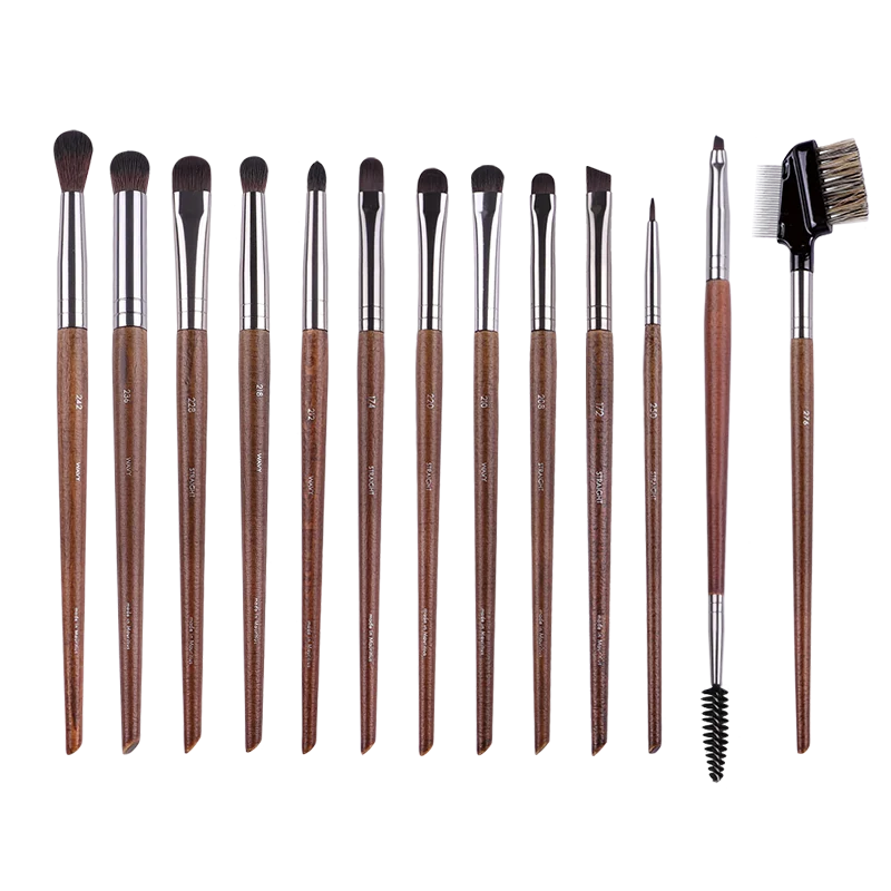 Makeup and face  5pcs/set Natural Wood Eyeshadow Makeup Brushes Eye Detail Make Up