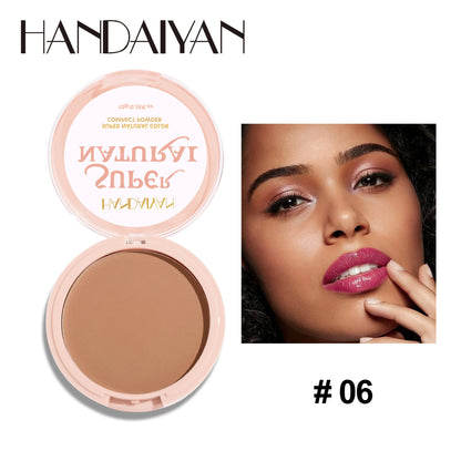 Makeup and face HANDAIYAN Light Soft Setting Pressed Powder Natural Waterproof Long-lasting Full Cover Makeup Cosmetics for Different Skin Color