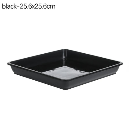 Outdoor 1Pcs Plastic Square Durable Indoor Outdoor Plastic Tray Saucers Drip Trays Plant Saucer