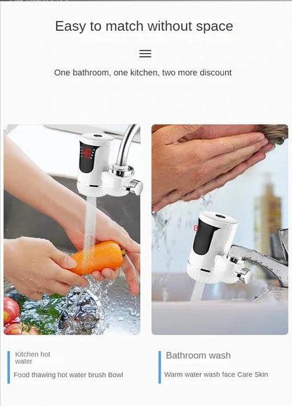 Kitchen  Kitchen Appliance Instant Tankless Electric Water Faucet Kitchen Instant Heating Tap Water Heating Instantaneous Water Heater