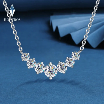 Jewellery   Houtros 1.7/2.8CT Moissanite Pendant Necklace for Women 925 Sterling Silver