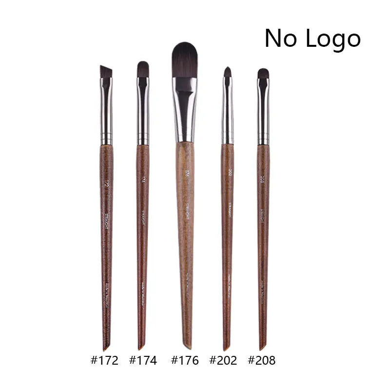 Makeup and face  5pcs/set Natural Wood Eyeshadow Makeup Brushes Eye Detail Make Up