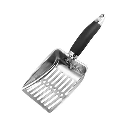 Pets Dog Cat Clean Faeces Supplies Stainless steel shovel Cat Litter Scoop Reduces Dust Metal Long Handle Scoop Pet Cleanning Tools