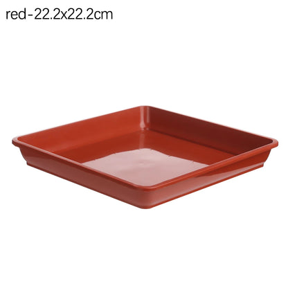 Outdoor 1Pcs Plastic Square Durable Indoor Outdoor Plastic Tray Saucers Drip Trays Plant Saucer