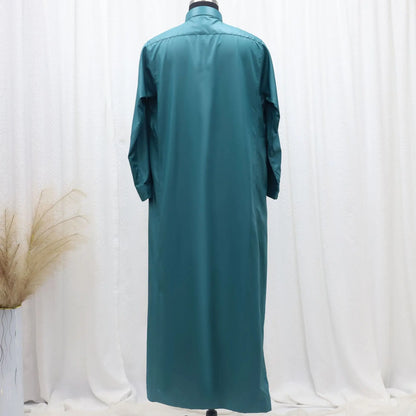 Muslim family   Muslim Eid Men Long Robe Kimono Dishdasha Modest Islamic Dubai Saudi Abayas Prayer Abaya Kaftan Ramadan Morocco Jubba Thobe